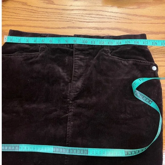 American Living Corduroy Skirt Brown Mini Size 12 Womenswear - Picture 4 of 6